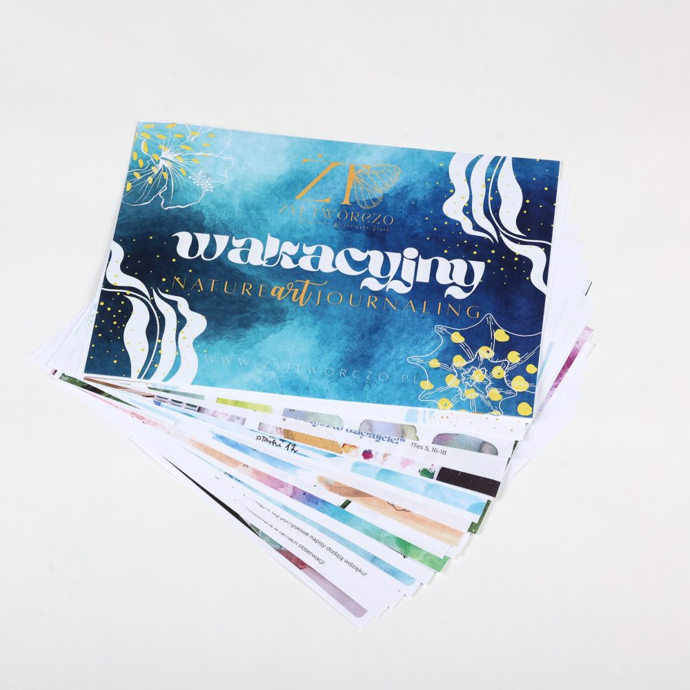 Workbook- karty pracy- wakacyjny Nature Art Journaling