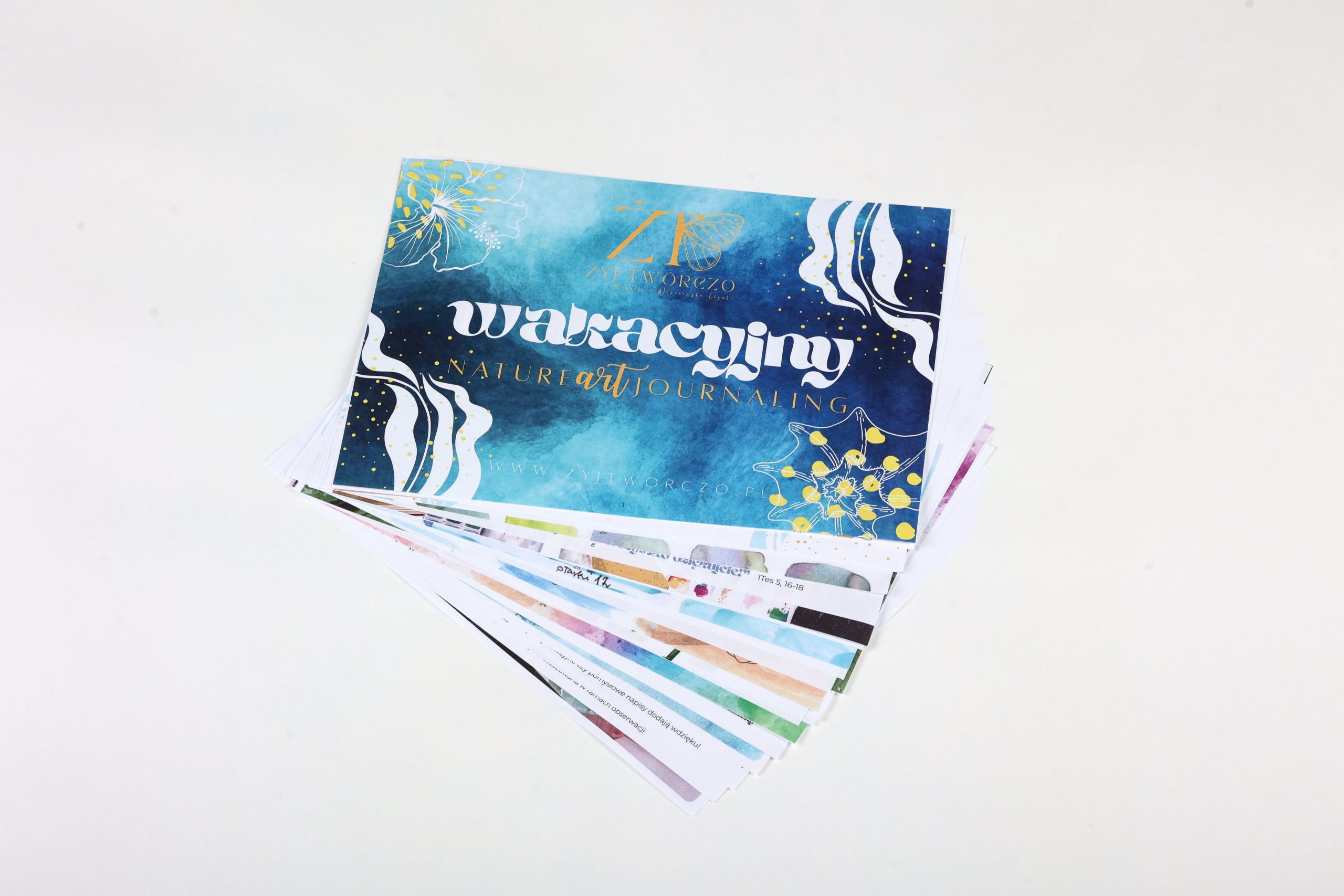 Workbook- karty pracy- wakacyjny Nature Art Journaling