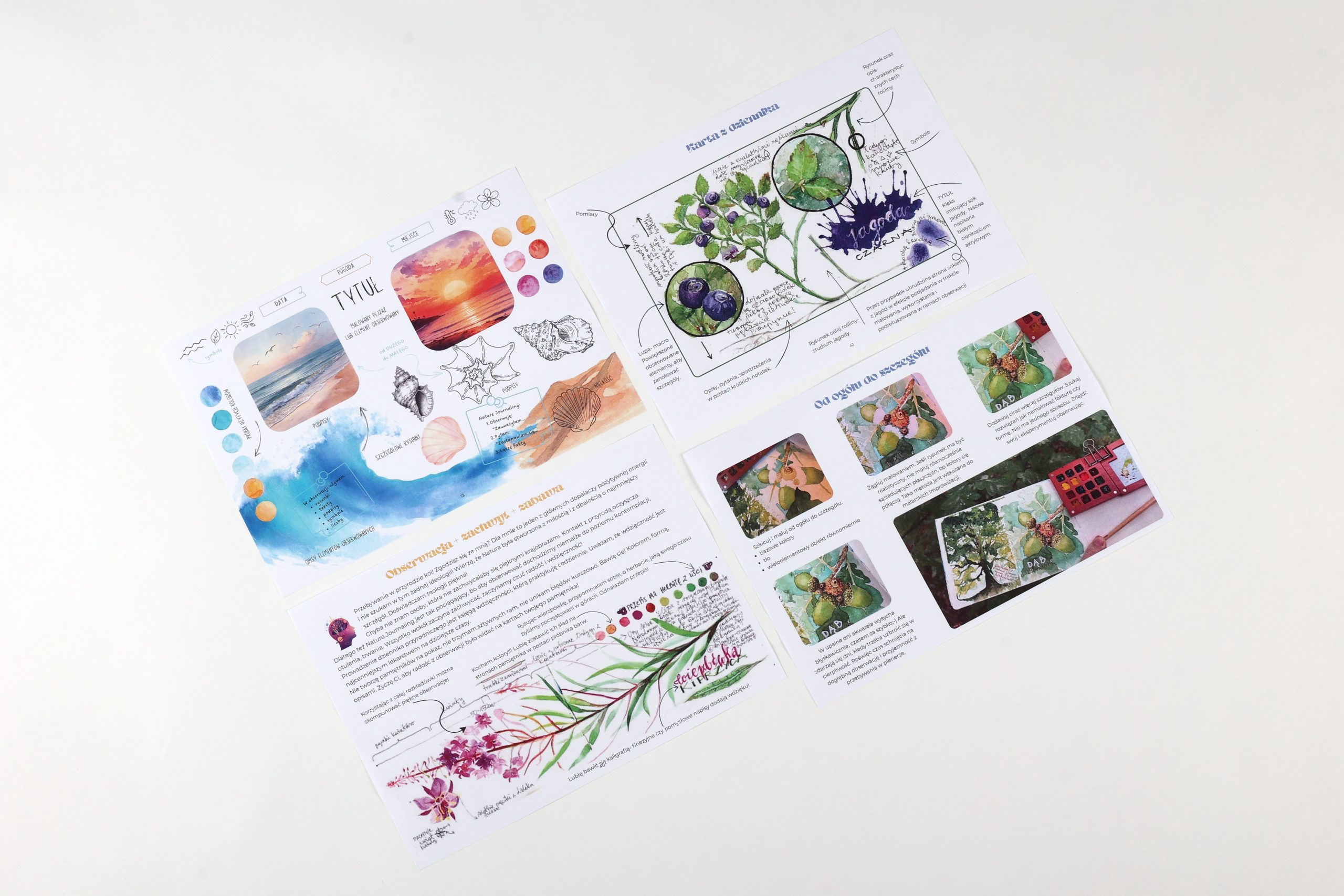 Workbook- karty pracy- wakacyjny Nature Art Journaling - obrazek 3